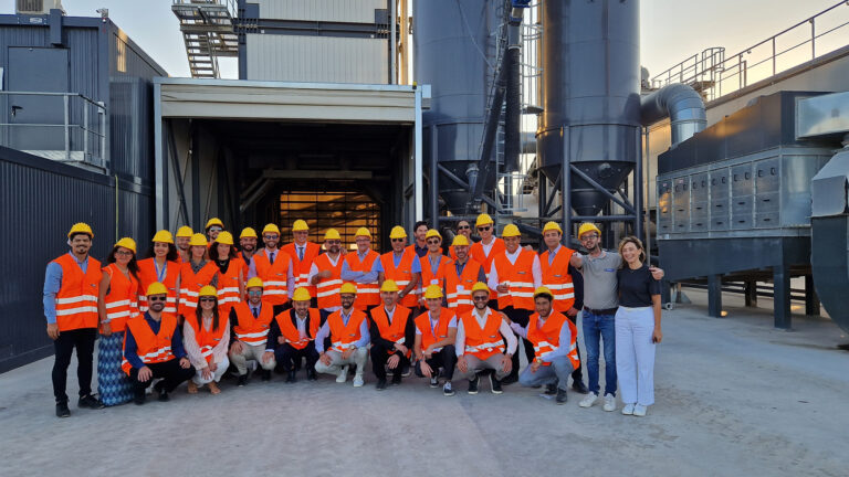 Visita tecnica presso il modernissimo impianto di produzione conglomerati bituminosi dell'azienda Trovati Srl di Fontignano (PG).